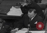 Image of Robert H Jackson speech Nuremberg Germany, 1946, second 33 stock footage video 65675080151
