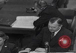 Image of Robert H Jackson speech Nuremberg Germany, 1946, second 38 stock footage video 65675080151