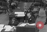 Image of Prosecutor Robert H Jackson speech Nuremberg Germany, 1946, second 28 stock footage video 65675080152