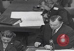 Image of Prosecutor Robert H Jackson speech Nuremberg Germany, 1946, second 58 stock footage video 65675080152