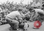 Image of African American boxing match WW2 Pacific Ocean, 1944, second 16 stock footage video 65675080155