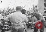 Image of African American boxing match WW2 Pacific Ocean, 1944, second 17 stock footage video 65675080155