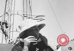 Image of line crossing ceremony WW2 Pacific Ocean, 1944, second 26 stock footage video 65675080156