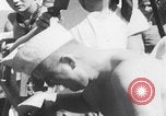Image of line crossing ceremony WW2 Pacific Ocean, 1944, second 28 stock footage video 65675080156