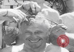Image of line crossing ceremony WW2 Pacific Ocean, 1944, second 39 stock footage video 65675080156