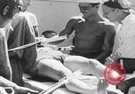 Image of line crossing ceremony WW2 Pacific Ocean, 1944, second 46 stock footage video 65675080156