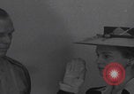 Image of Oveta Culp Hobby oath ceremony WW2 United States USA, 1942, second 5 stock footage video 65675080232