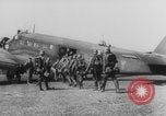 Image of German troops onboard Junkers JU-52 Freiburg im Breisgau Germany, 1940, second 4 stock footage video 65675080332
