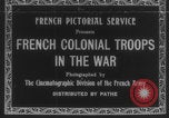 Standbild Indochinesische Kolonialtruppen Frankreich, 1918, aus Sekunde 1 historischem Filmmaterial Videoclip 65675080350