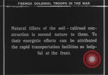 Image of French colonial troops railway construction France, 1918, second 1 stock footage video 65675080352