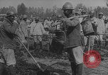 Image of French colonial troops railway construction France, 1918, second 29 stock footage video 65675080352