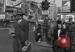 Image of Times Square during WW2 New York City USA, 1944, second 16 stock footage video 65675080379