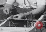 Image of Germans repair cable post WW2 Cologne Germany, 1945, second 37 stock footage video 65675080386