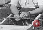 Image of Germans repair cable post WW2 Cologne Germany, 1945, second 42 stock footage video 65675080386