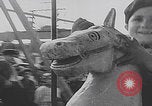 Image of children ride carousel Italy, 1950, second 7 stock footage video 65675080391