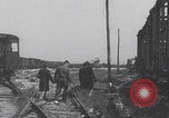 Image of US Army inspects wrecked trains WW2 Foggia Italy, 1944, second 60 stock footage video 65675080394