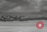Image of US B-24 Liberator bombers Angaur Palau Islands, 1944, second 61 stock footage video 65675080434