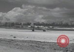 Image of Consolidated B-24 Liberator bombers landing Angaur Palau Islands, 1944, second 52 stock footage video 65675080435