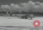 Image of Consolidated B-24 Liberator bombers landing Angaur Palau Islands, 1944, second 55 stock footage video 65675080435