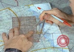 Image of plotting on map Da Nang Vietnam, 1966, second 44 stock footage video 65675080458