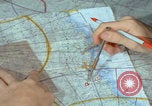 Image of plotting on map Da Nang Vietnam, 1966, second 46 stock footage video 65675080458