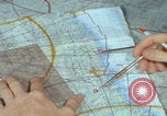 Image of plotting on map Da Nang Vietnam, 1966, second 50 stock footage video 65675080458