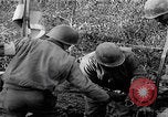Image of US soldiers marching Merode Germany, 1944, second 53 stock footage video 65675080479