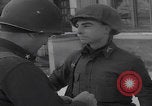 Image of General Culin awarding soldiers Libramont Belgium, 1945, second 27 stock footage video 65675080480