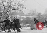 Image of German civilians fleeing Aachen Germany, 1945, second 28 stock footage video 65675080482