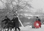 Image of German civilians fleeing Aachen Germany, 1945, second 29 stock footage video 65675080482