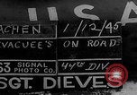 Image of German refugees fleeing frontline Aachen Germany, 1945, second 4 stock footage video 65675080483