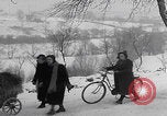 Image of German refugees fleeing frontline Aachen Germany, 1945, second 39 stock footage video 65675080483