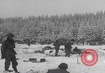 Image of 101st Airborne soldier foxholes Bastogne Belgium, 1945, second 8 stock footage video 65675080484