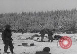 Image of 101st Airborne soldier foxholes Bastogne Belgium, 1945, second 9 stock footage video 65675080484