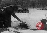 Image of 101st Airborne soldier foxholes Bastogne Belgium, 1945, second 27 stock footage video 65675080484