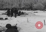 Image of 101st Airborne soldier foxholes Bastogne Belgium, 1945, second 37 stock footage video 65675080484