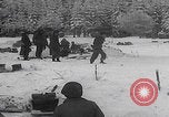 Image of 101st Airborne soldier foxholes Bastogne Belgium, 1945, second 42 stock footage video 65675080484