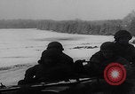 Image of 101st Airborne soldier foxholes Bastogne Belgium, 1945, second 53 stock footage video 65675080484