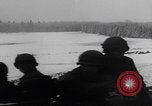 Image of 101st Airborne soldier foxholes Bastogne Belgium, 1945, second 54 stock footage video 65675080484