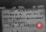 Image of 101st Airborne troops Bastogne Bastogne Belgium, 1945, second 3 stock footage video 65675080485
