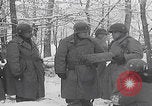 Image of 101st Airborne marching in snow Bastogne Belgium, 1945, second 57 stock footage video 65675080486