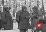Image of 101st Airborne marching in snow Bastogne Belgium, 1945, second 58 stock footage video 65675080486