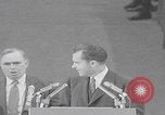 Image of Richard Nixon speech San Francisco California USA, 1956, second 58 stock footage video 65675080492