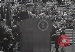 Image of President Kennedy graduation speech Colorado Springs Colorado USA, 1963, second 58 stock footage video 65675080547