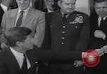 Image of President Kennedy signing Washington DC USA, 1963, second 62 stock footage video 65675080556