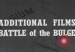 Image of 101st Airborne Bastogne Bastogne Belgium, 1944, second 6 stock footage video 65675080567