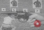 Image of Smith Wesson Model 10 revolver grip United States USA, 1959, second 1 stock footage video 65675080589