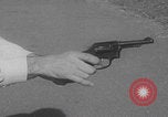 Image of Smith Wesson Model 10 revolver grip United States USA, 1959, second 28 stock footage video 65675080589