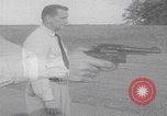 Image of Smith Wesson Model 10 revolver grip United States USA, 1959, second 30 stock footage video 65675080589