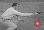 Image of Smith Wesson Model 10 revolver grip United States USA, 1959, second 33 stock footage video 65675080589
